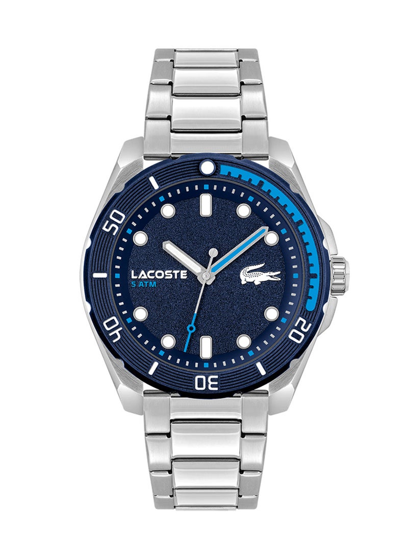 LACOSTE Men's Analog Round Shape Stainless Steel Wrist Watch 2011286 - 44 Mm - Image 1
