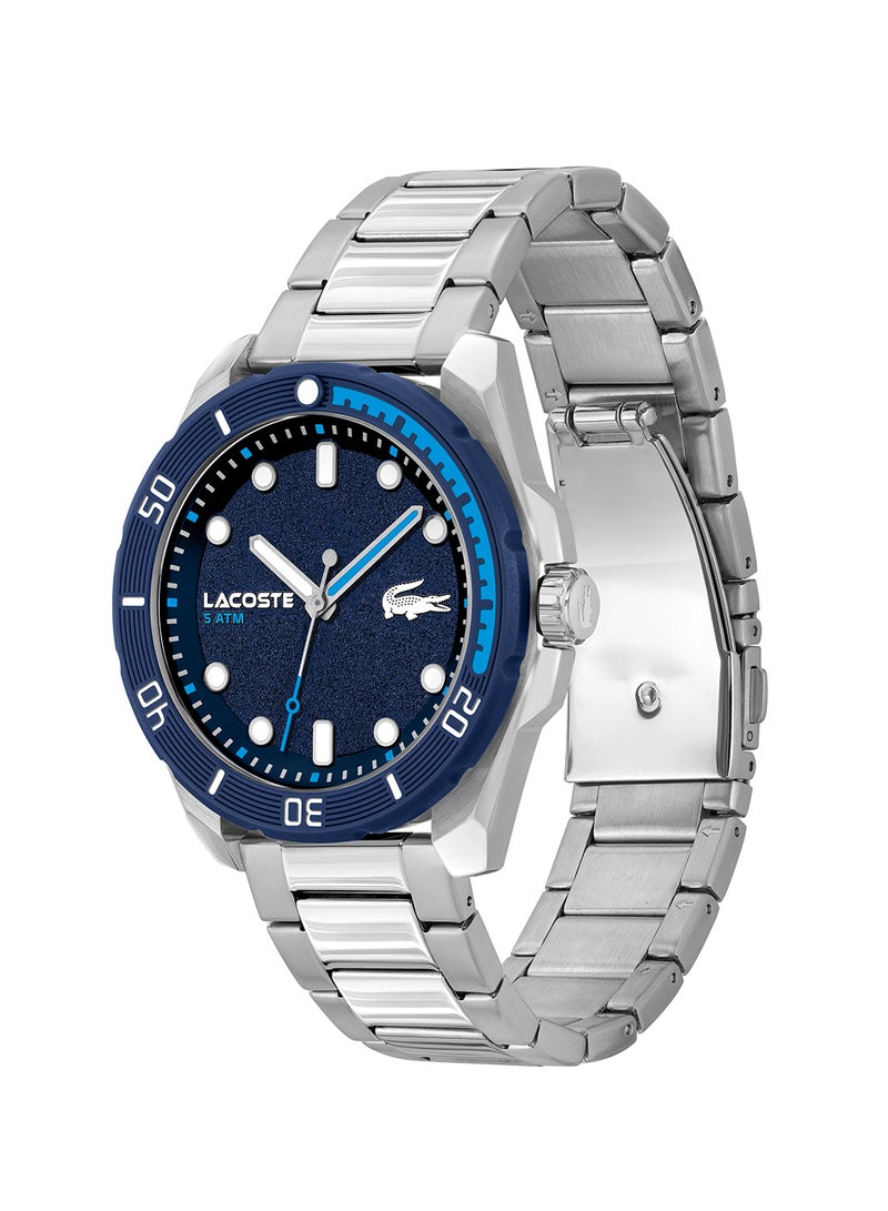 LACOSTE Men's Analog Round Shape Stainless Steel Wrist Watch 2011286 - 44 Mm - Image 2