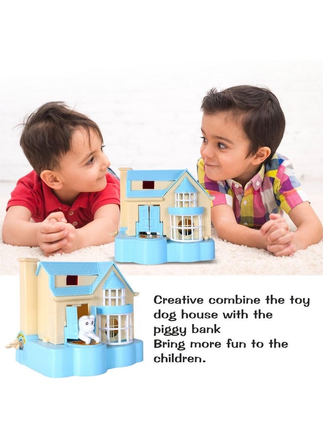 Toy Zone Toy Zone Puppy House Coins Bank Blue |Classic Puppy House Toy | Coin Stealing Puppy House |House of Puppy | Coin Collecting Saving Bank for Kids |for 3+ Year  - Image 2