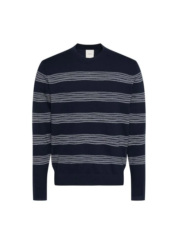 Calvin Klein  Cotton Irregular Stripe Jumper for Men | Best Price UAE