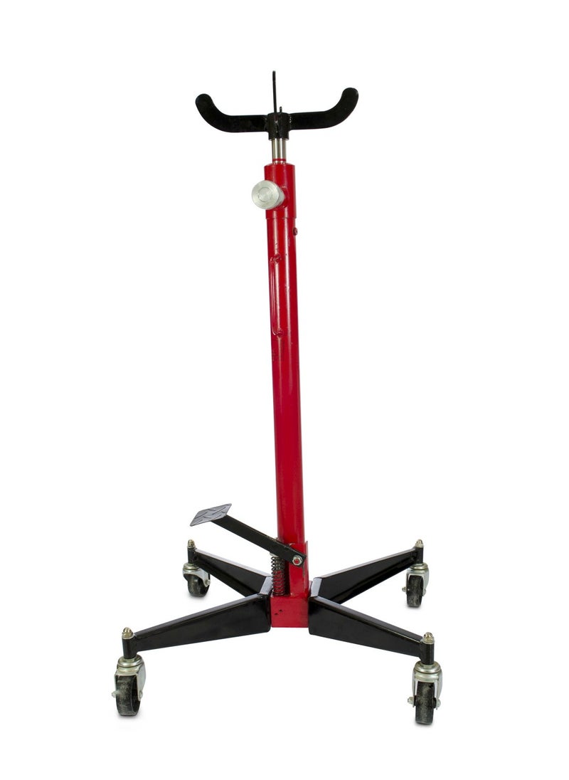 BMB tools - Car Jack 0.5 Ton - Hydraulic Transmission Lift with High Lifting Height Foot Pedal Swivel Wheels Steel Base - Ideal for Garage Workshop and Car Transmission Removal and Installation - Image 1