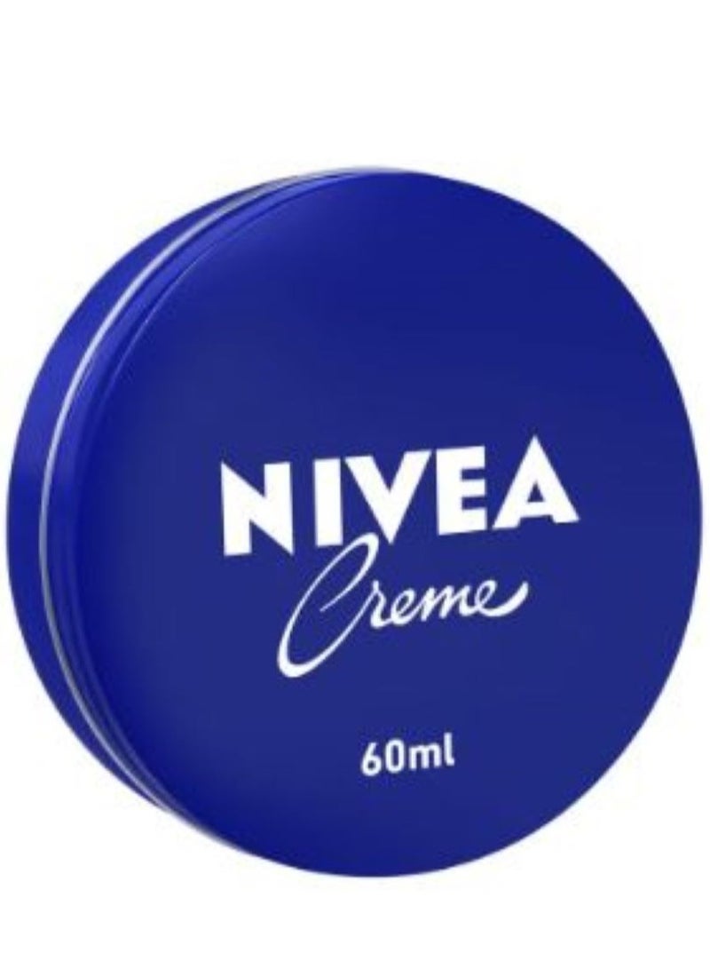 Nivea Nivea Creme Moisturising Cream, Universal All Pourpose Face Body Hands, Tin 60ml - Image 1