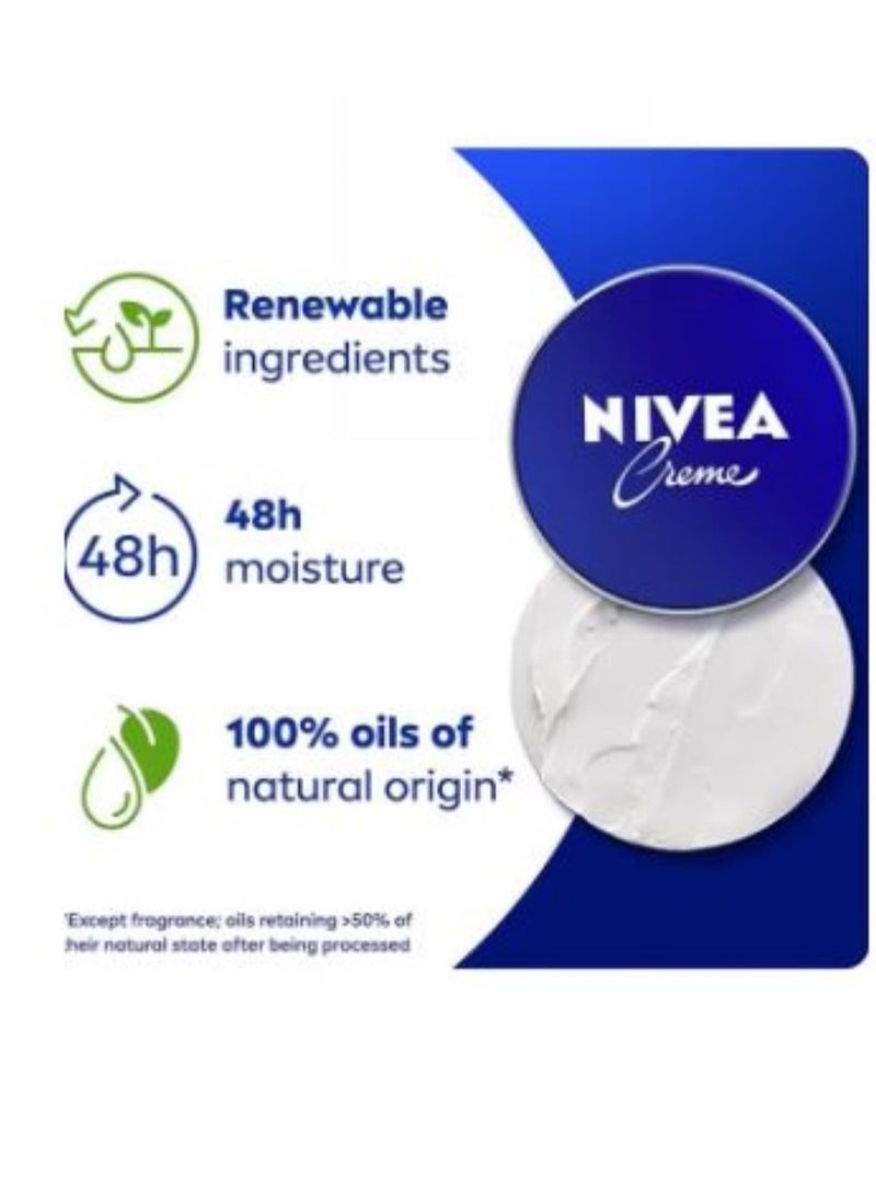 Nivea Nivea Creme Moisturising Cream, Universal All Pourpose Face Body Hands, Tin 60ml - Image 2