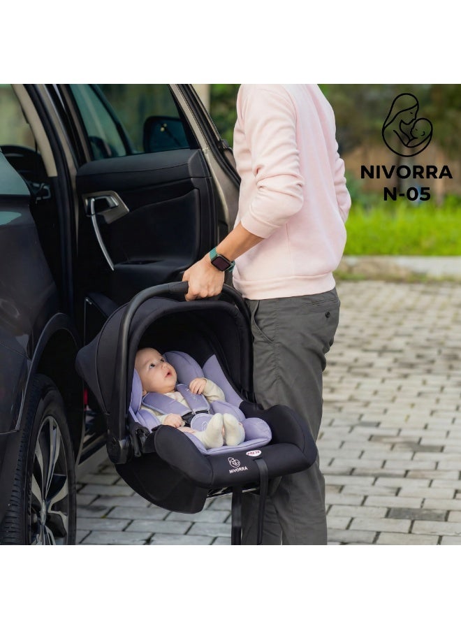 Nivorra Infant Car Seat & Portable Carrier with Side Impact Protection, Group 0+ Safety – Supports up to 13kg - Image 2