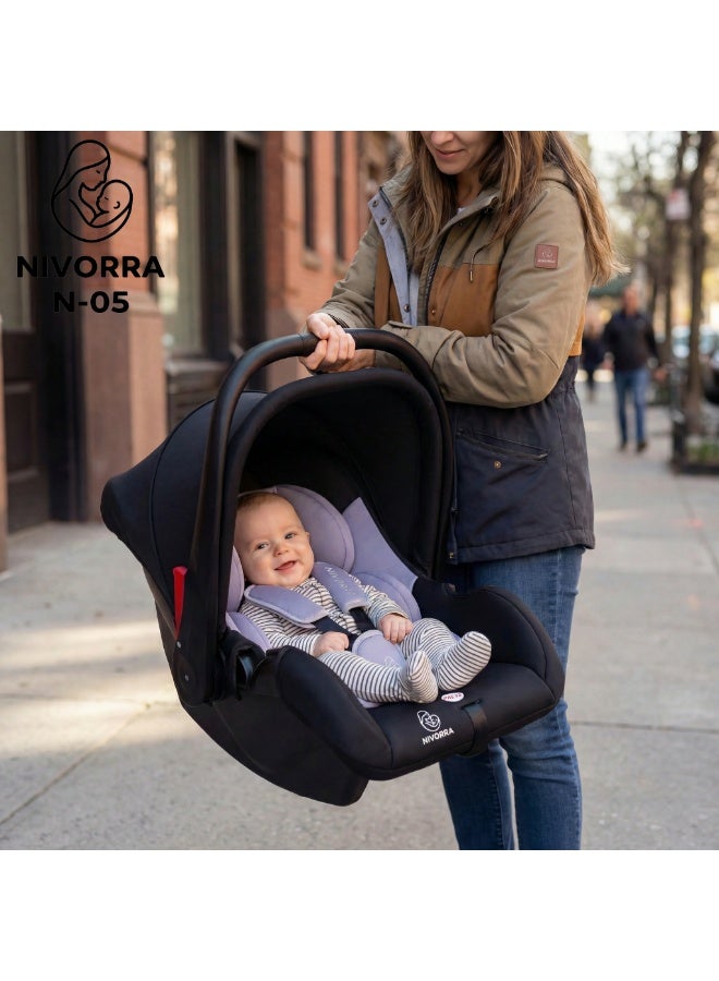 Nivorra Infant Car Seat & Portable Carrier with Side Impact Protection, Group 0+ Safety – Supports up to 13kg - Image 3