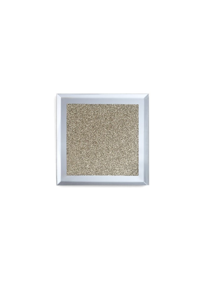 Pan Home طقم كوسترات زجاجية 4 قطع 10X10 سم - ذهبي - Image 4