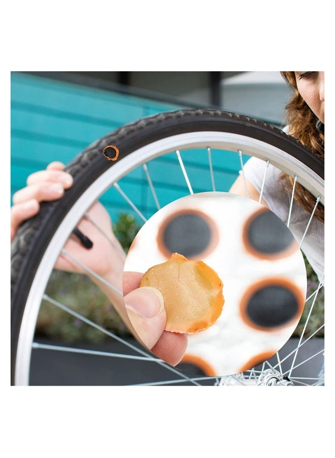 Generic Puncture Repair Kit, 288 Pcs Square Patch+Round Patch, Bicycle Tube Puncture Rubber Patches, Bike Repair Patches, Inner Tube Puncture Repair Kit  - Image 4