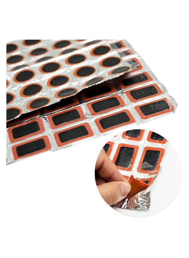 Generic Puncture Repair Kit, 288 Pcs Square Patch+Round Patch, Bicycle Tube Puncture Rubber Patches, Bike Repair Patches, Inner Tube Puncture Repair Kit  - Image 3
