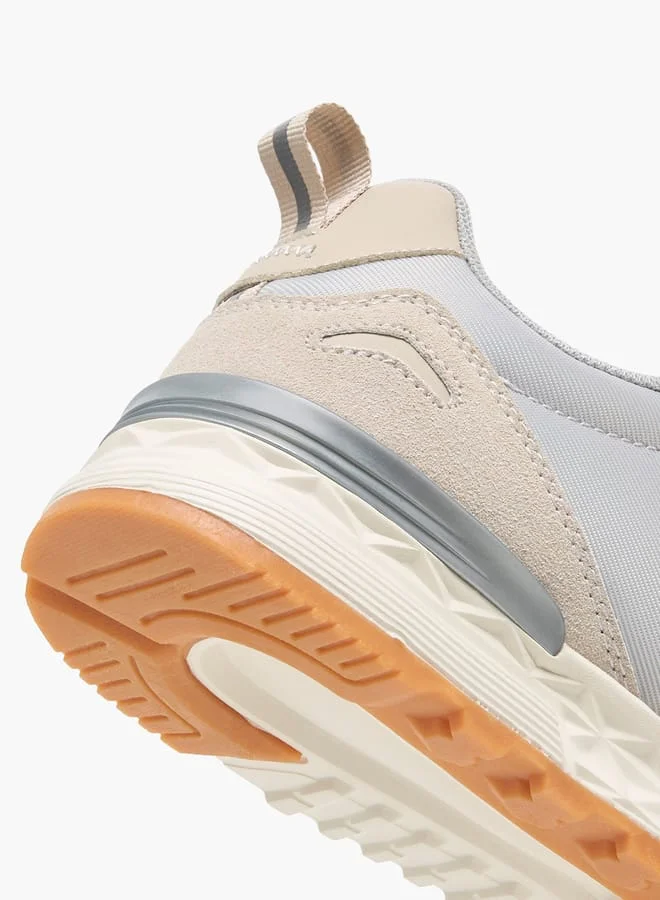 لي كوبر Women's Panelled Sneakers with Lace-Up Closure