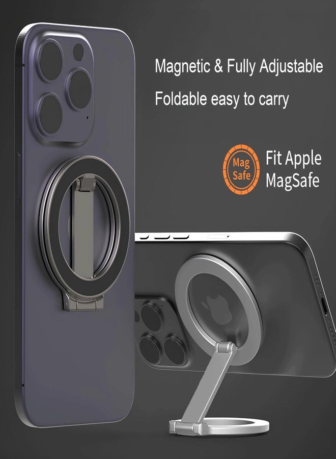 ShapeX حامل هاتف مغناطيسي مزدوج ShapeX - حامل هاتف مغناطيسي مزدوج - متوافق مع iPhone 16 Pro Max 15 14 13 12 Plus لـ Magsafe و Samsung - ملحق رياضي بدون استخدام اليدين - Image 2