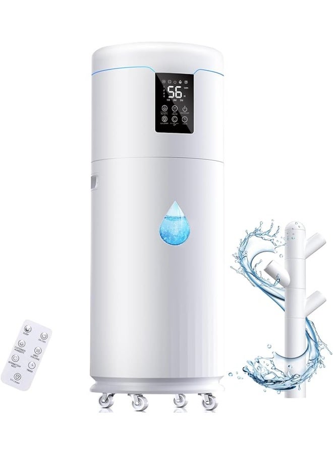 17L/4.5Gal أجهزة ترطيب كبيرة للغاية لغرفة النوم 2000 قدم مربع، وأجهزة ترطيب هادئة لغرفة كبيرة، وبرج مرطب مع وضع الرطوبة 4.  - Image 1