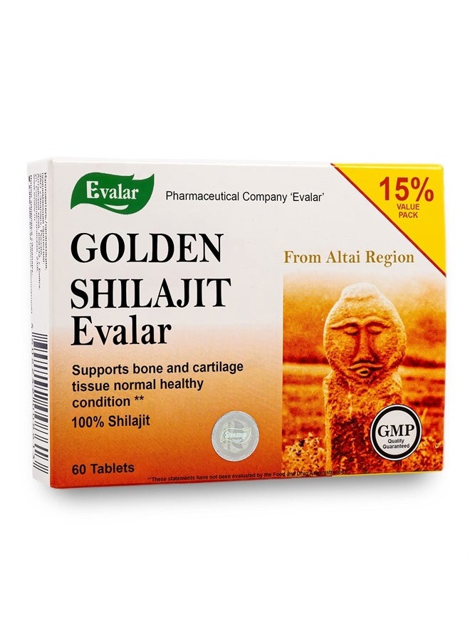 Shilajit Golden by Evalar Siberian Altai 60 Tabs