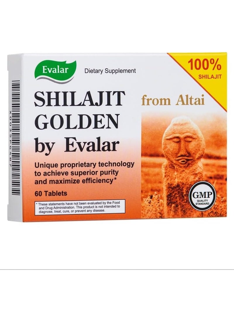 Shilajit Golden by Evalar Siberian Altai 60 Tabs