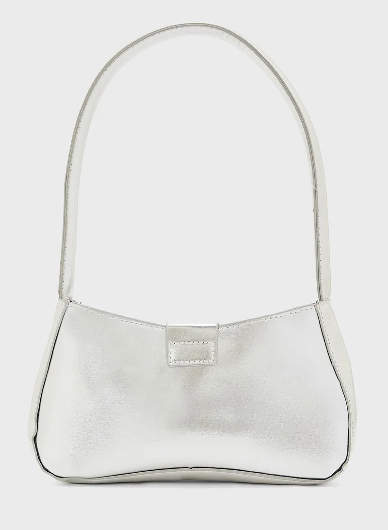 جينجر Baguette Bag With Buckle Detail