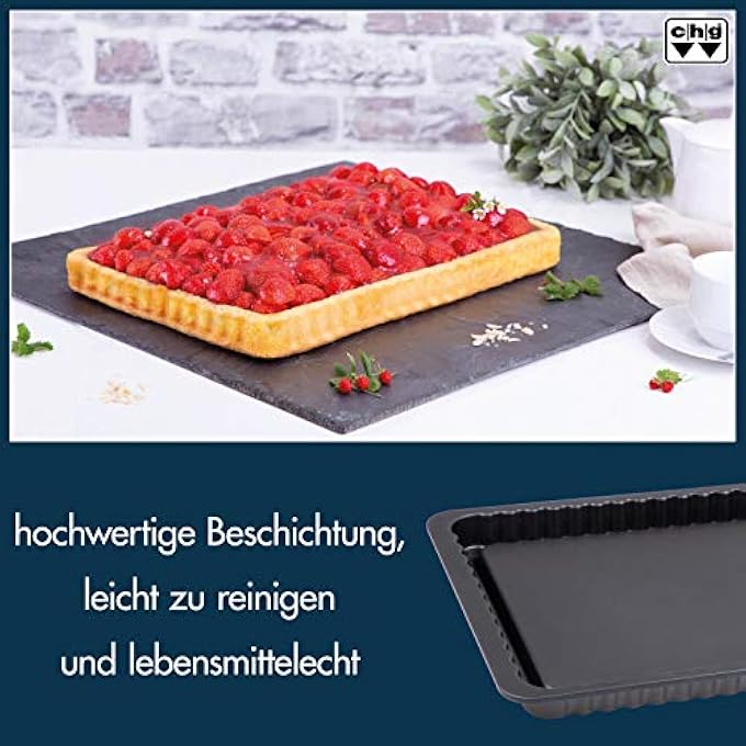 chg 675056 Square XXL Fruit Base Mould EasyOven Anthracite Metallic - Image 4