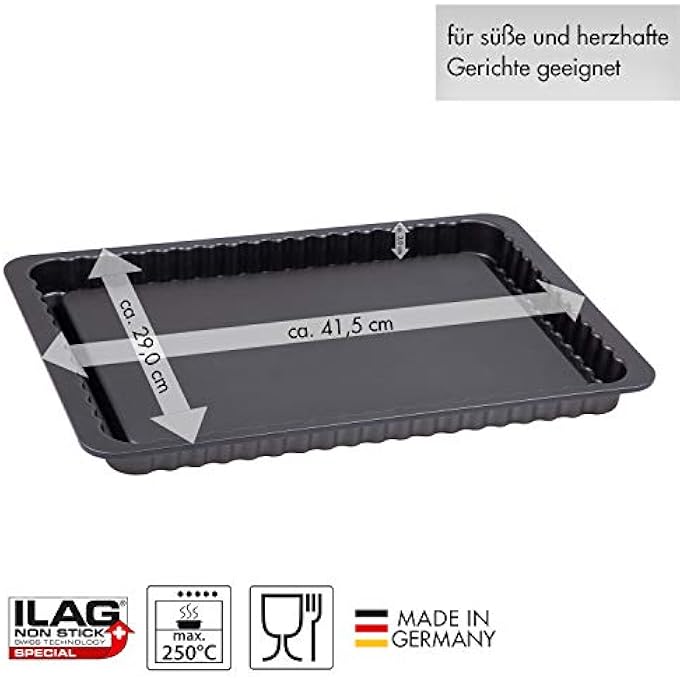 chg 675056 Square XXL Fruit Base Mould EasyOven Anthracite Metallic - Image 2