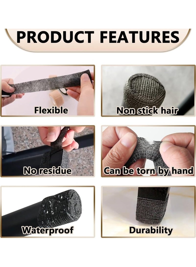 Peachjoy 6pcs Chair Leg Protectors Non Slip Tape Floor Protectors for Any Furniture Legs, Prevent The Sliding of Chairs and Furniture, Noiseless, Reusable, Easy to Use Furniture Leg Pads Tape - Image 4