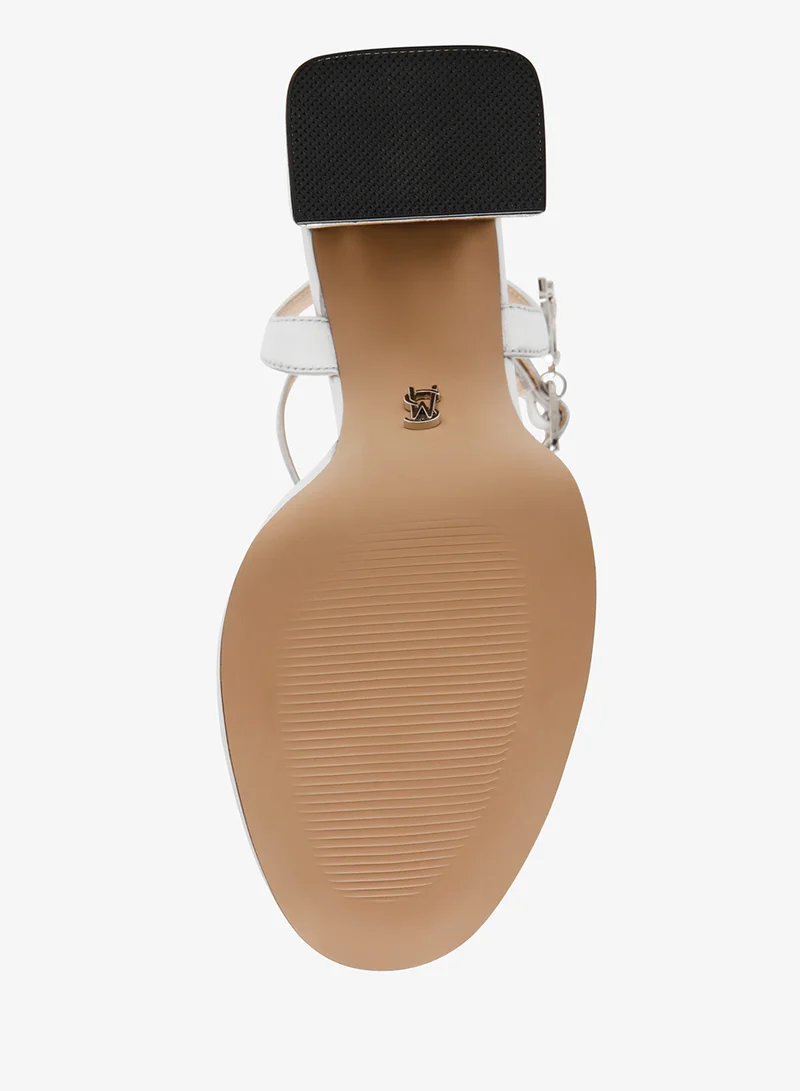 Steve Madden SILVER ZINFANDEL Ankle Strap Platform Heel Sandals for Women | Best Price UAE