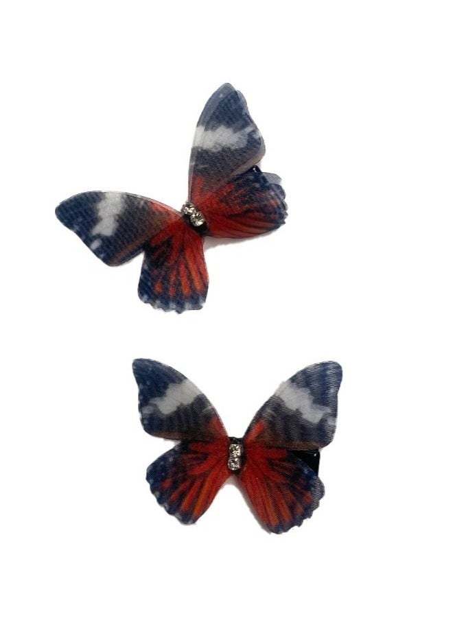 Elite Dose Butterfly design Hair Clips 4 Pieces  - Image 2