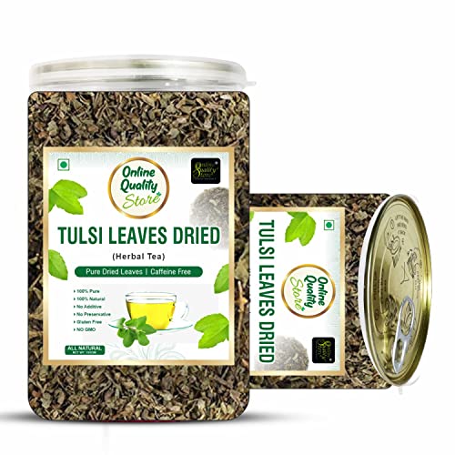Online Quality Store Tulsi Tea 100g Dried Leaves Herbal Green Tea Helps with Stress and Anxiety - Image 3