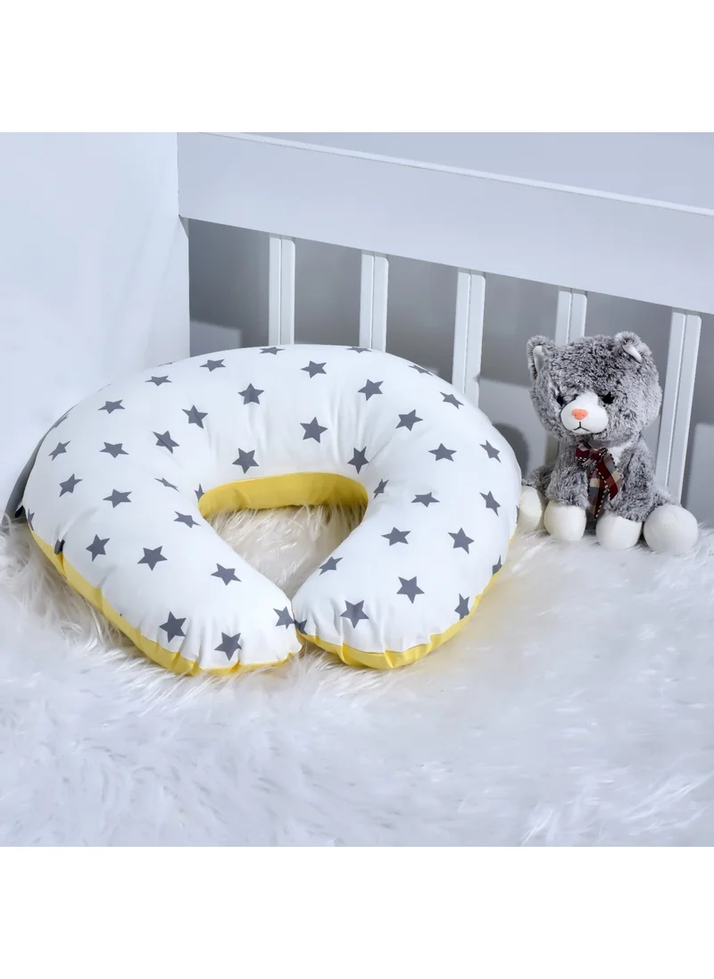 Ebabynest Bigstar Series White Star Yellow Combination Breastfeeding Pillow