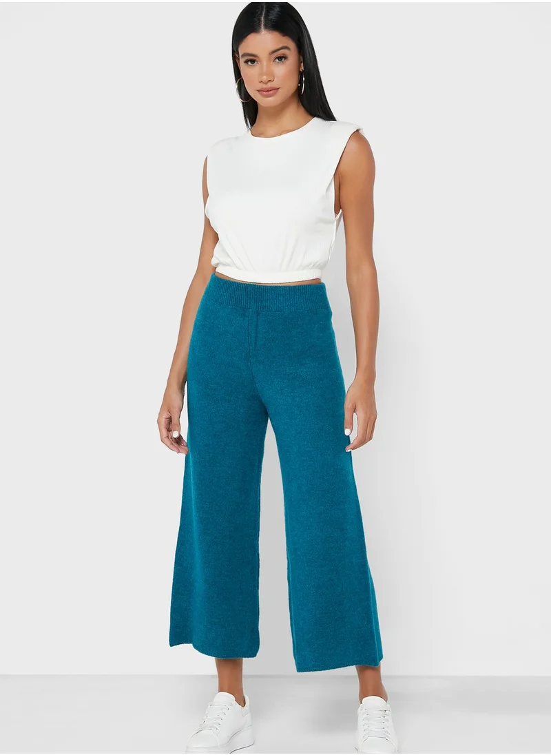 ترينديول Wide Leg Knitted Pants