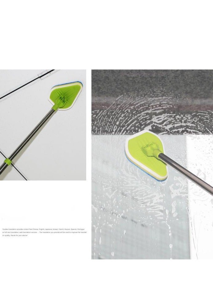 جين لى تشيانغ فرشاة مثلثة بمقبض طويل تلسكوبي متعددة الوظائف من EFUMKE، فرشاة أرضية، فرشاة بلاط، فرشاة تنظيف حوض الاستحمام والحمام، إسفنجة - Image 3