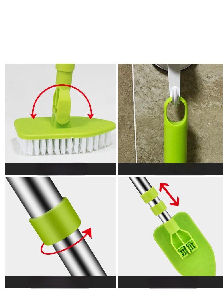 جين لى تشيانغ فرشاة مثلثة بمقبض طويل تلسكوبي متعددة الوظائف من EFUMKE، فرشاة أرضية، فرشاة بلاط، فرشاة تنظيف حوض الاستحمام والحمام، إسفنجة - Image 5