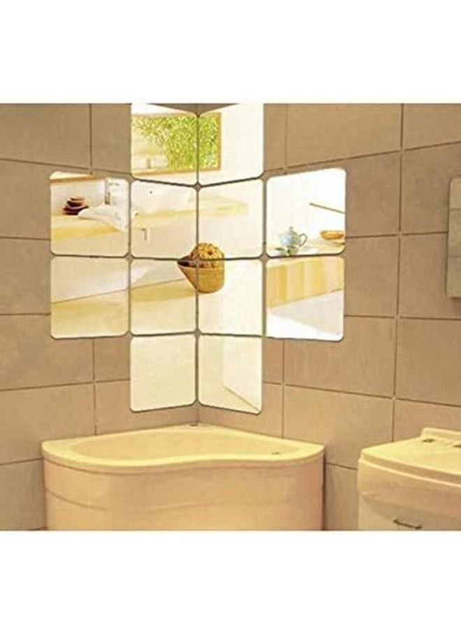 Cool Baby Mirror Wall Sticker, 15 cm x 6 Piece, Silver  - Image 3