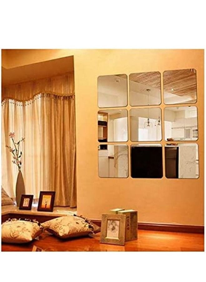 Cool Baby Mirror Wall Sticker, 15 cm x 6 Piece, Silver  - Image 4