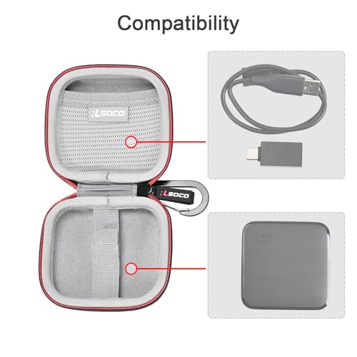 RLSOCO Hard Case for WD 1TB/2TB Elements SE Portable SSD External Solid State Drive (Case Only) - Image 3