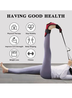 Generic Leg Stretcher Strap, Fascia Stretcher for Plantar Fasciitis Relief, 4ft stretch bands with 7 Hand Loops for Physical Therapy, Helps relieve pain  - Image 3
