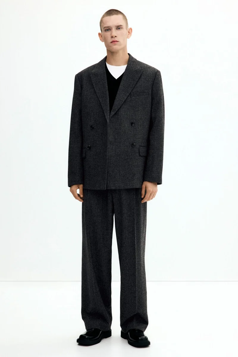 H&M  Relaxed Fit Double-breasted jacket for Men | Best Price UAE