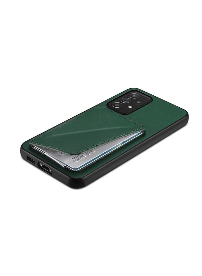 S-TOP Case For Samsung Galaxy A52 5G D04 Calf Texture Dual Card Slot Holder Phone Case - Image 5