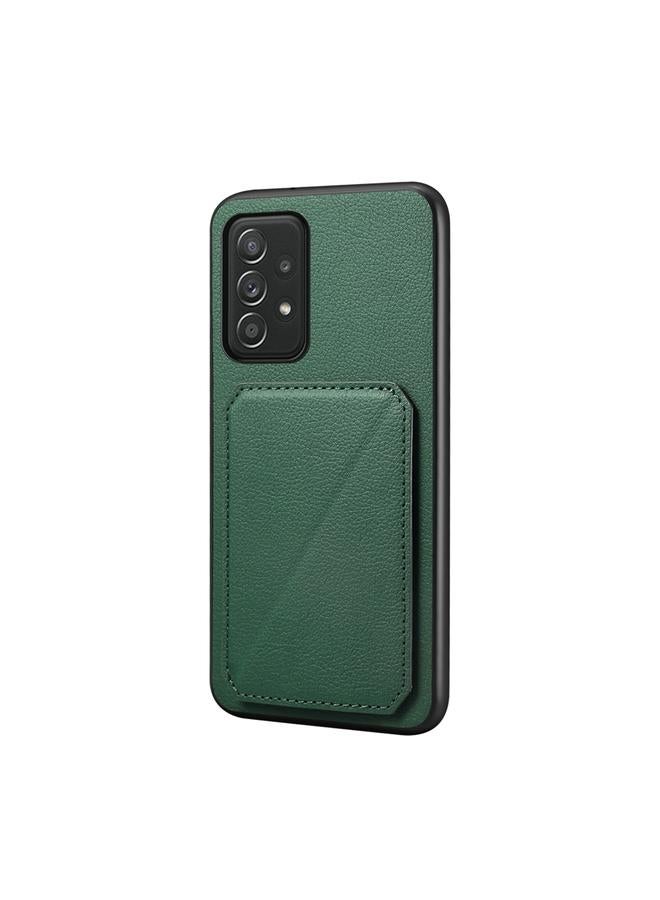 S-TOP Case For Samsung Galaxy A52 5G D04 Calf Texture Dual Card Slot Holder Phone Case - Image 1