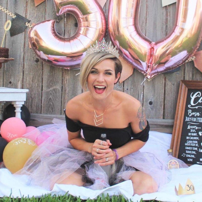 COCIDE Birthday Queen Sash for Women, Tiara and Rhinestone Headband Set, Glitter Crown Hair Accessories for Girls Party Supplies and Decorations - Image 3