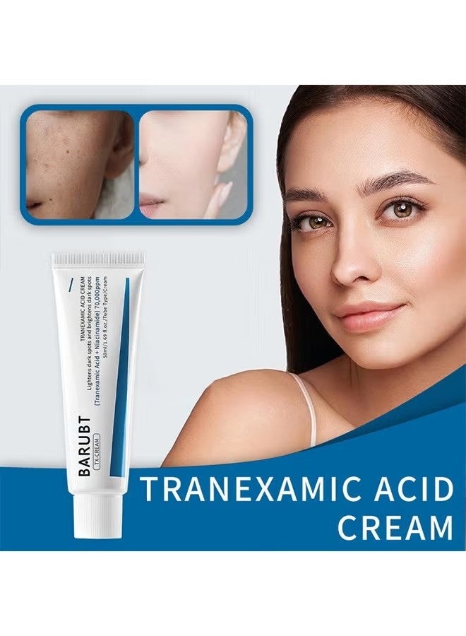 باروبت TX-CREAM ، كريم حمض ترانيكساميك ، يضيء البقع المظلمة ويضيء البقع المظلمة ، (حمض ترانيكساميك + نياسيناميد) 70,000ppm 50 مل - Image 5