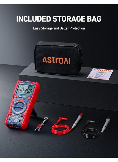 Digital Multimeter Tester TRMS 20000 Counts with Higher Resolution Auto-Ranging Voltmeter