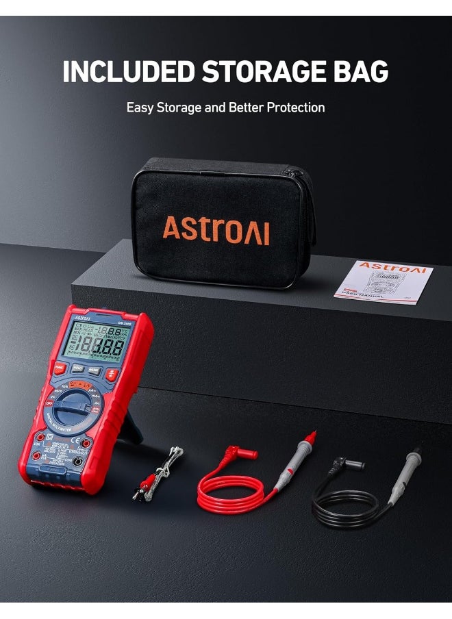AstroAI Digital Multimeter Tester TRMS 20000 Counts with Higher Resolution Auto-Ranging Voltmeter  - Image 1