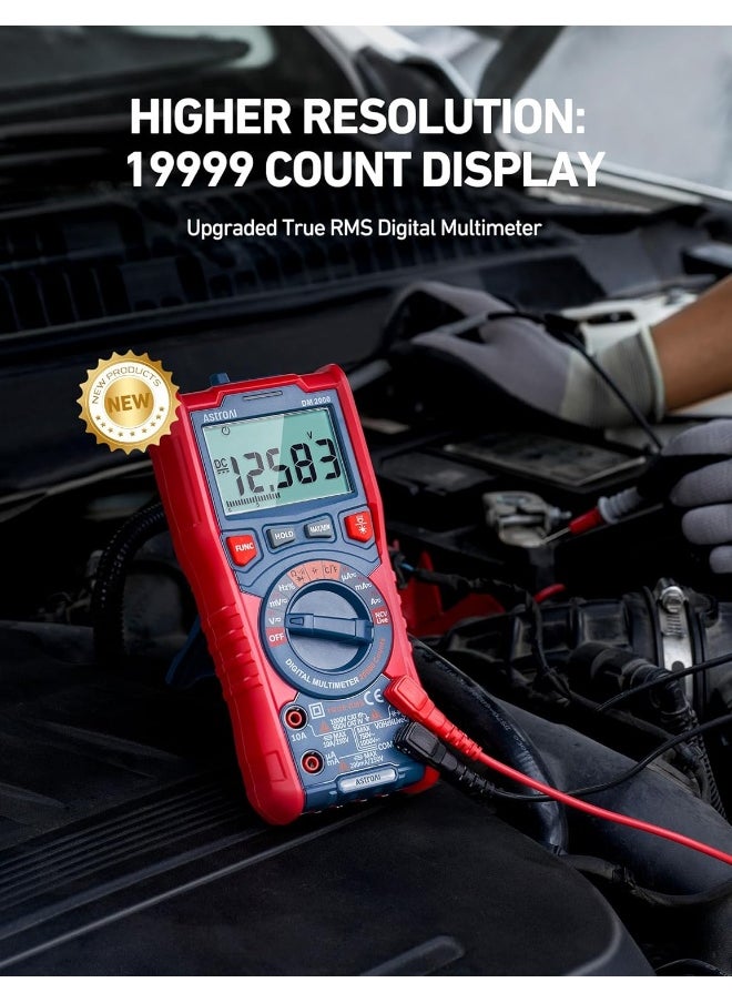 AstroAI Digital Multimeter Tester TRMS 20000 Counts with Higher Resolution Auto-Ranging Voltmeter  - Image 5