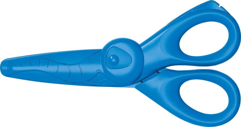 Maped Kidicraft Children's Safety Craft Scissors - Pack of 3 with Zig Zag, Curves & Straight Cut - Image 3