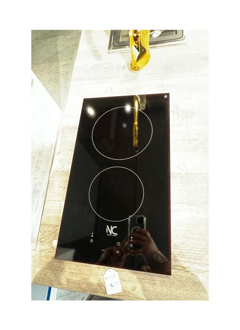 N.C Mastergas Built in hob 30 cm  Electronic Ceramic Hob  2 Zones 2 hi light zones  Made in Italy  - Image 2
