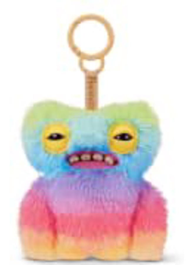 Series 6 Keyrings, 4.5 Inch Funny Ugly Monsters Plush Keychain, Character-Themed Unisex Plush Fabric, Multicolor, 5-inch