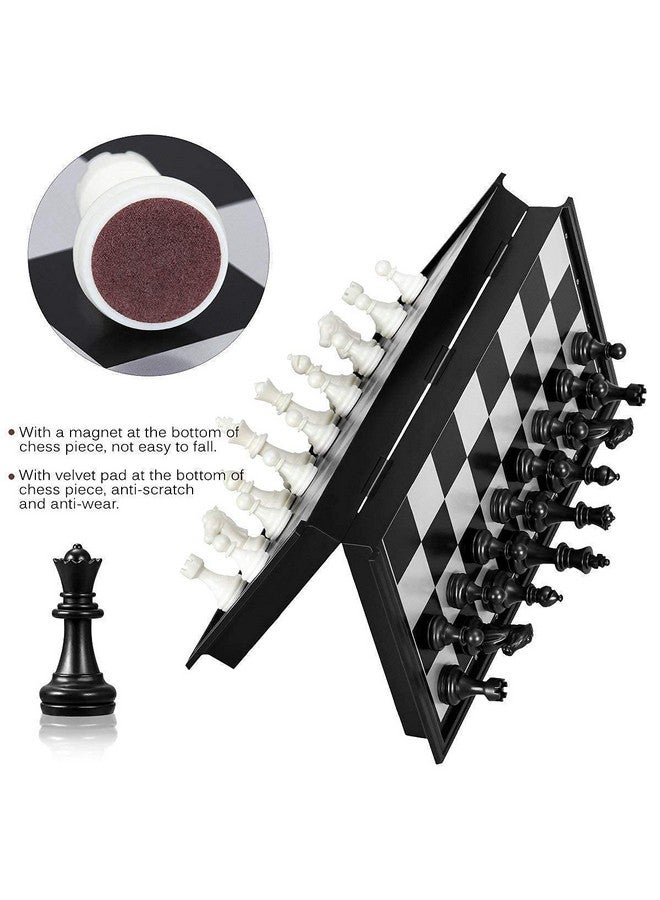 Magnetic Foldable Chessboard Game Set | Portable Travel Case Chess Game | Premium Classic Pieces | Prefect Gift for Kids and Adults (10x10 Inches) - Image 4