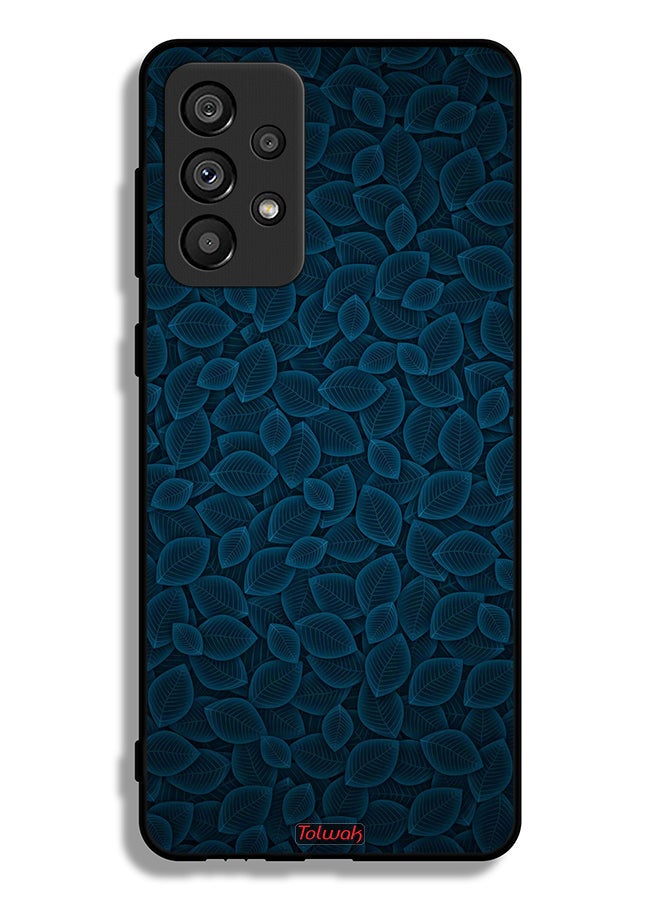 Tolwak Samsung Galaxy A73 5G Protective Case Cover Digital Art Leaves Pattern - Image 1