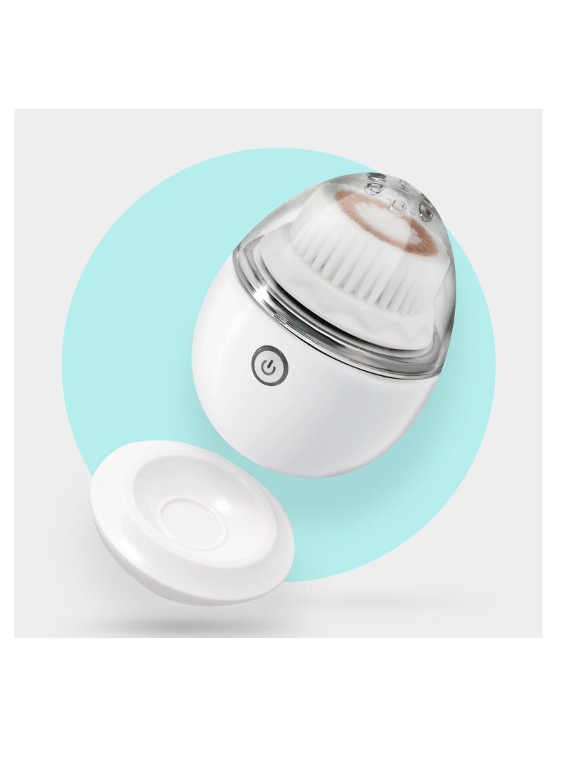 Excefore Vibrating Facial Cleansing Brush,Sonic Vibration with 3 Intensity Levels, for Deep Cleansing and Exfoliation, Waterproof, Smart Timer, With 3 Brushing Heads, Wireless Rechargeable - Image 2