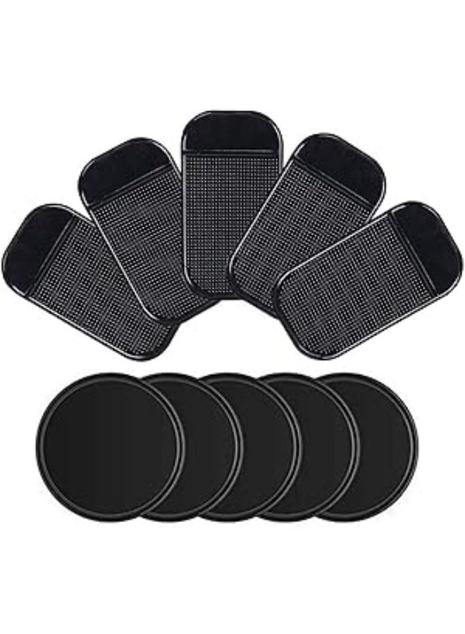 Sticky Pads Removable Silicone Anti-slip Gel Pads Magic Gel Mat Stick to Car Dashboard Glass Mirrors Metal Tile Wall Kitchen Cell Phone Stand Recipe Holder Non-Slip Rug