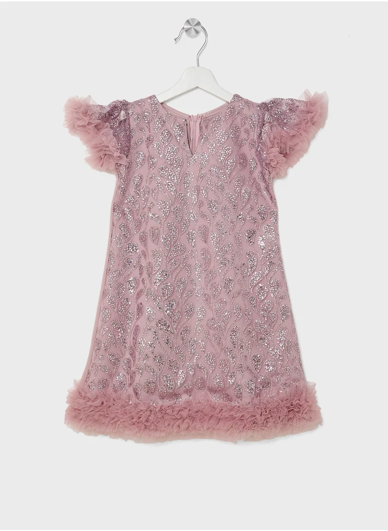ليتل جولدن ابل Little sequin Detailed Dress