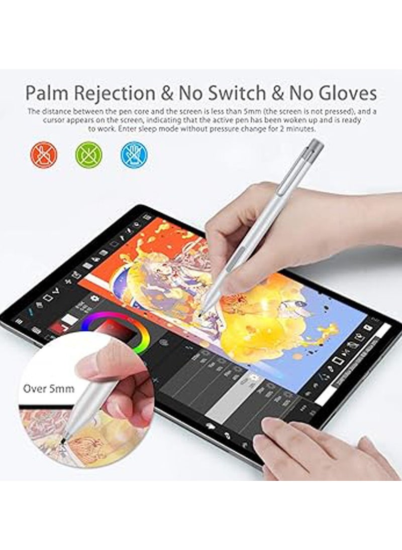 Surface Pen Compatible with Microsoft Surface with 4096 Pressure for Surface Pro 7/6/5/4/3, Surface Laptop, Surface Book, Surface Go HP Pavilion Windows Ink Pen Palm Rejection Tilt Shadow
