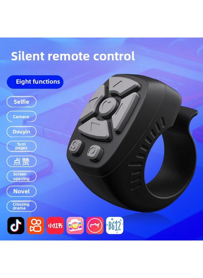 Generic - Multi-function Shaking Audio And Video Remote Control Bluetooth Like Page Turning Artifact Comes With Charging Bin Remote Control Ring-Color:Zl-03 [pink] - Image 1